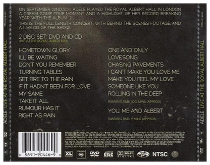ADELE - LIVE AT THE ROYAL ALBERT HALL (CD+DVD) | CD