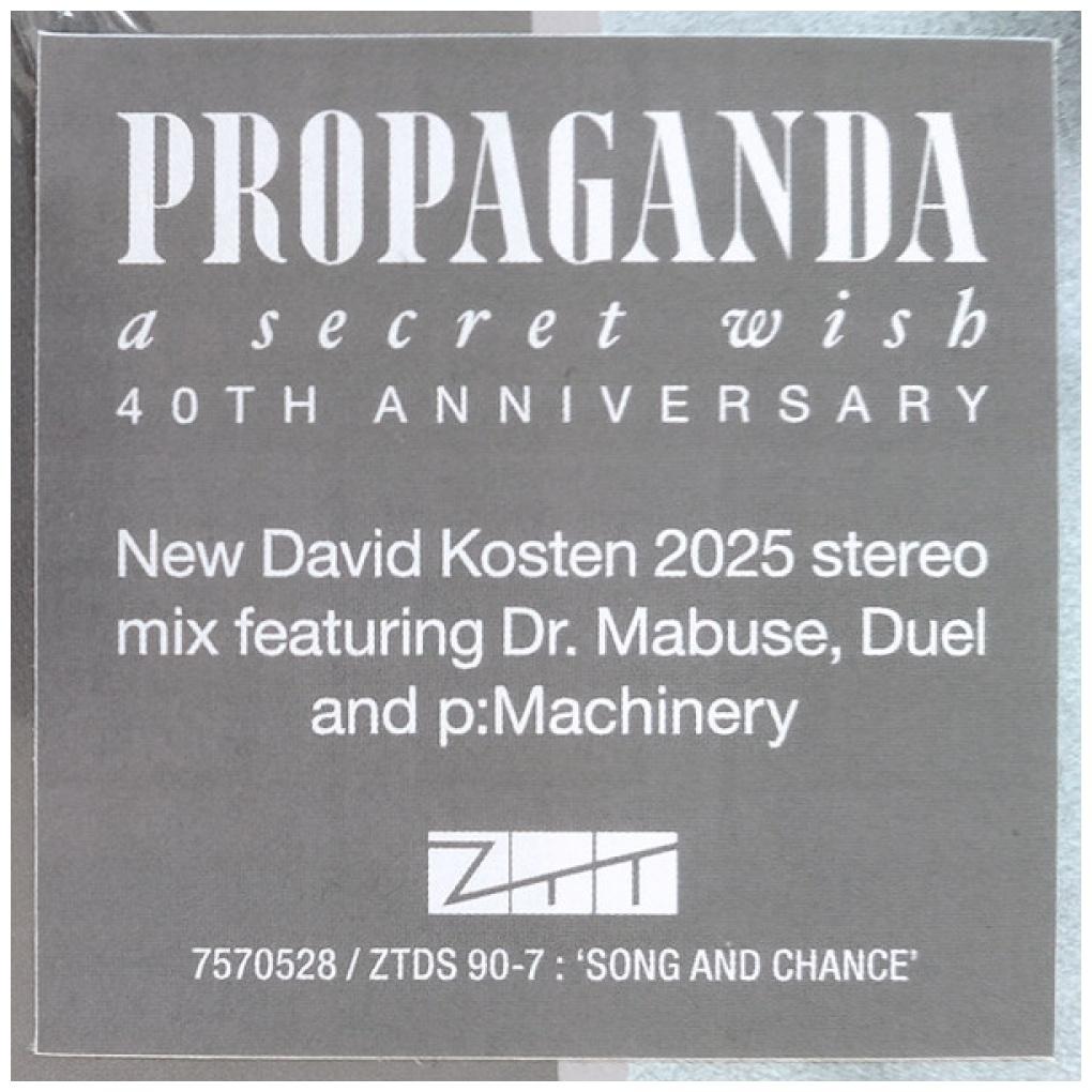 PROPAGANDA - A SECRET WISH | VINILO