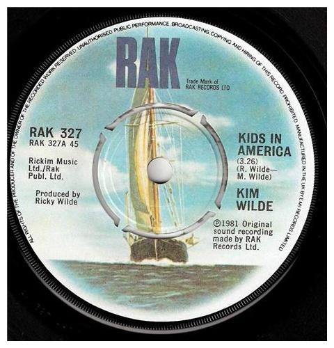 KIM WILDE - KIDS IN AMERICA | 7" SINGLE VINILO USADO