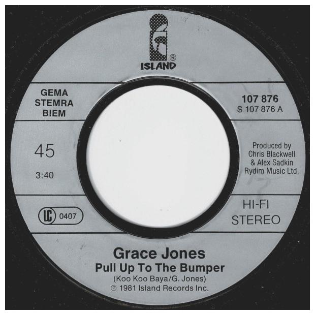 GRACE JONES - PULL UP TO THE BUMPER | 7   SINGLE VINILO USADO