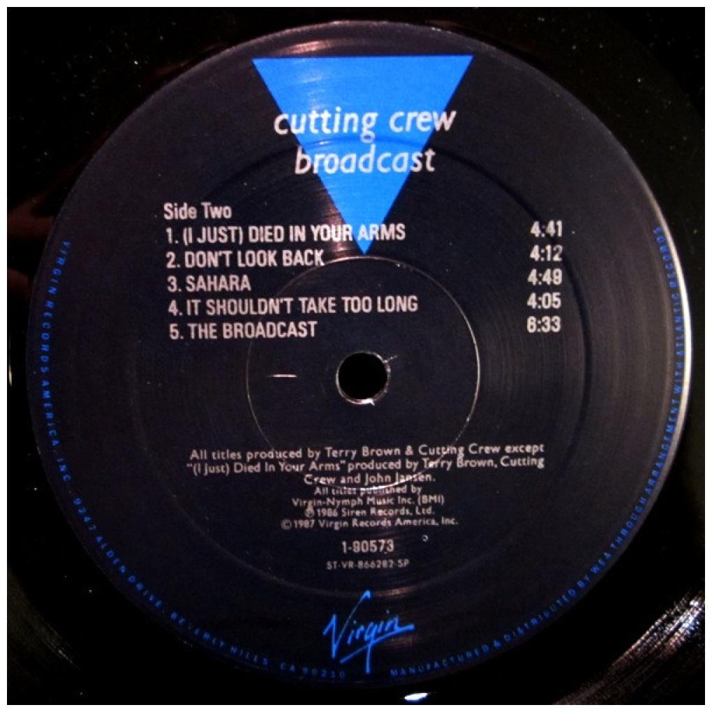 CUTTING CREW - BROADCAST | VINILO USADO