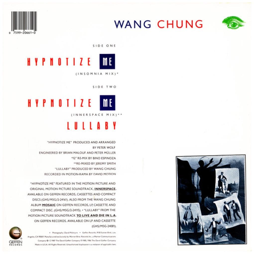 WANG CHUNG - HYPNOTIZE (PROMO COPY) | 12'' MAXI SINGLE USADO
