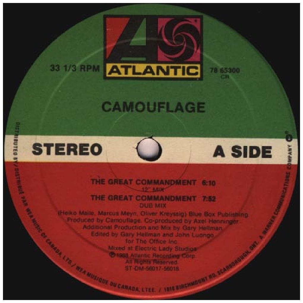 CAMOUFLAGE - THE GREAT COMMANDMENT | 12'' MAXI SINGLE USADO
