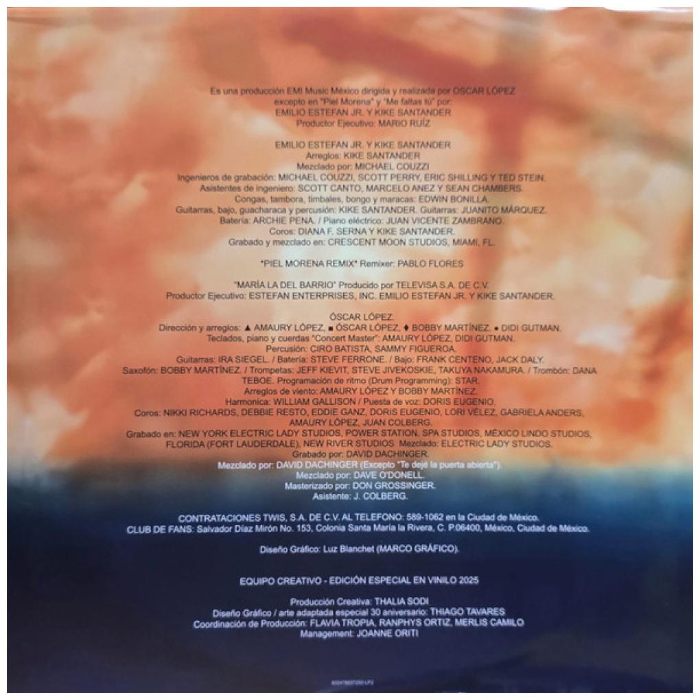 THALIA - EN EXTASIS (ANNIVERSARY EDITION) (BLUE VINYL) | VINILO