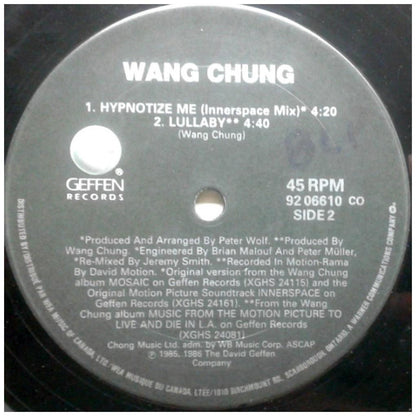 WANG CHUNG - HYPNOTIZE (PROMO COPY) | 12'' MAXI SINGLE USADO