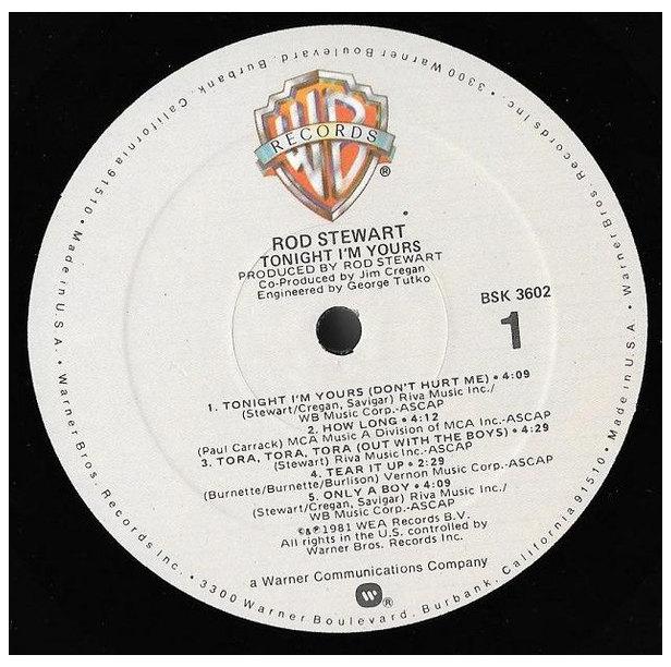 ROD STEWARD - TONIGHT I M YOURS | VINILO USADO