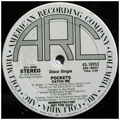 POCKETS - CATCH ME (PROMO COPY) | 12'' MAXI SINGLE USADO