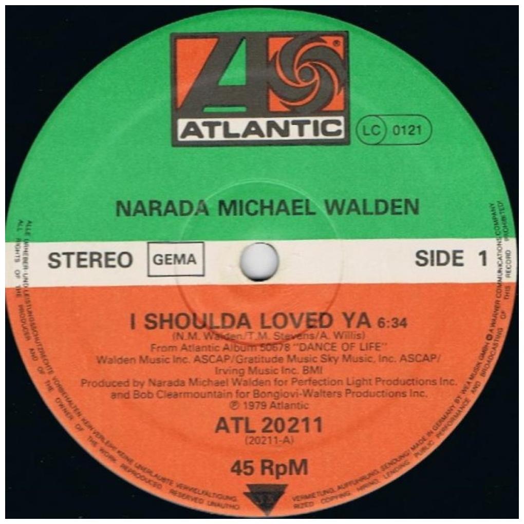 NARADA MICHAEL WALDEN - I SHOULDA LOVE YA | 12'' MAXI SINGLE USADO