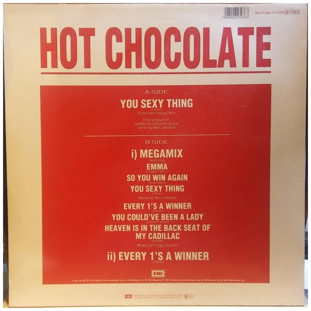 HOT CHOCOLATE - YOU SEXY THING (BEN LIEBRAND MIX) | 12" MAXI SINGLE VINILO USADO