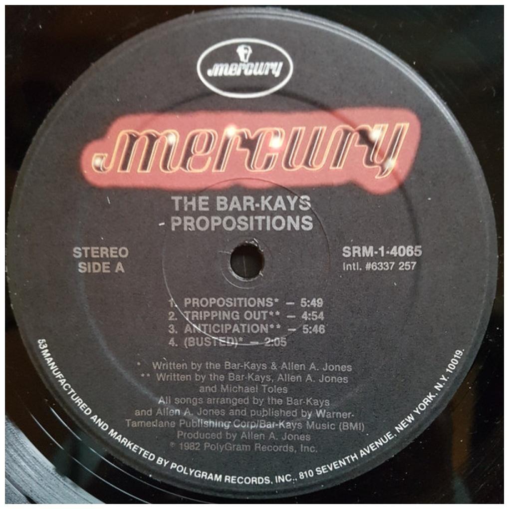 BAR-KAYS - PROPOSITIONS | 7" SINGLE USADO