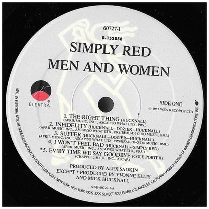 SIMPLY RED - MEN AND WOMEN | 7" SINGLE USADO