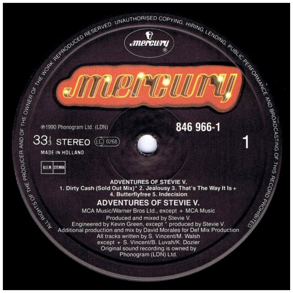 STEVIE V - ADVENTURES OF STEVIE V | VINILO USADO