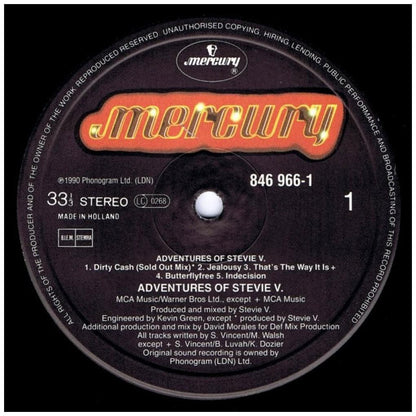 STEVIE V - ADVENTURES OF STEVIE V | VINILO USADO