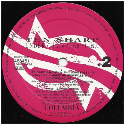 TEN SHARP - UNDER THE WATER LINE | VINILO USADO
