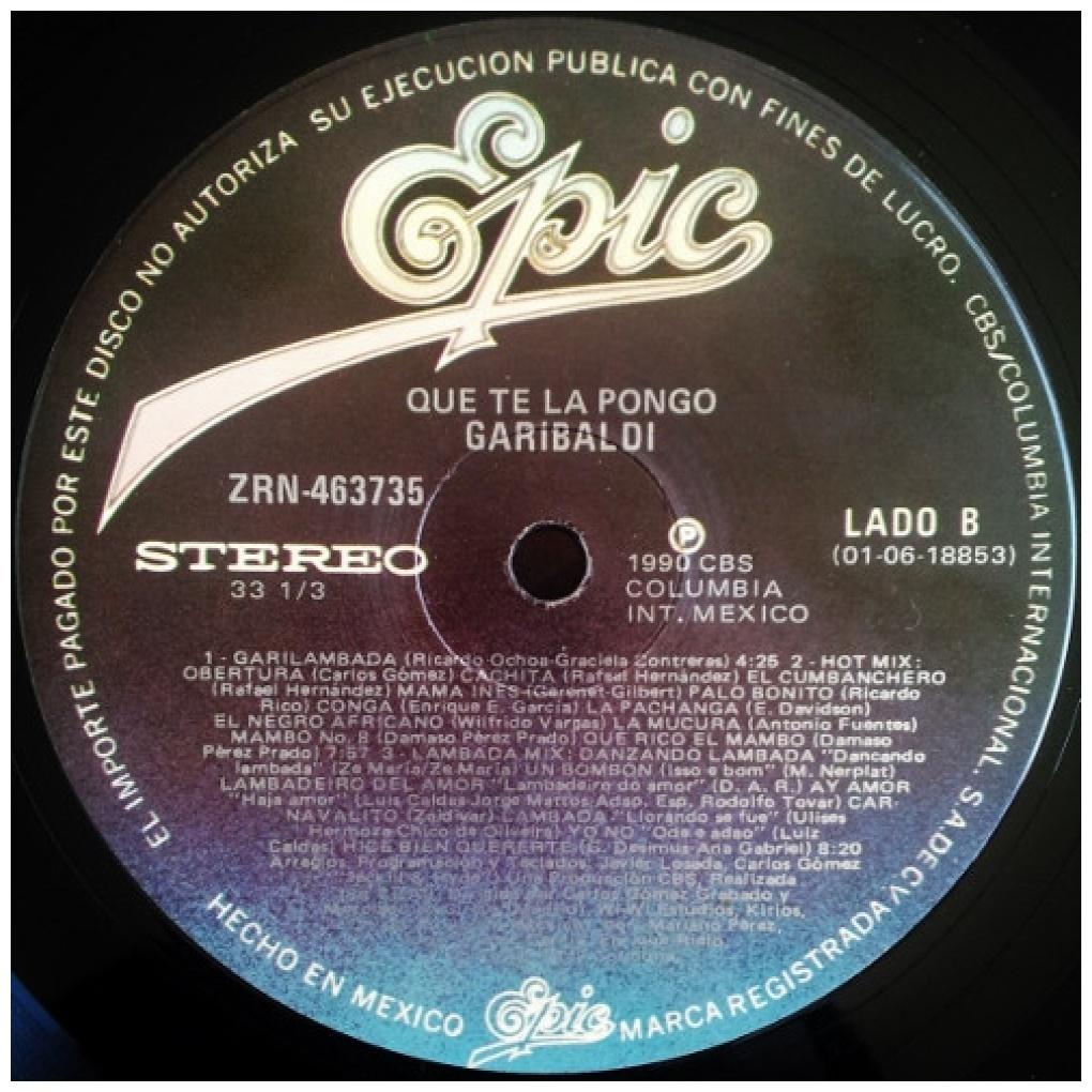 GARIBALDI - QUE TE LA PONGO | VINILO USADO