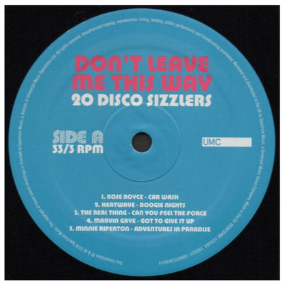 DONT LEAVE ME THIS WAY - 20 DISCO SIZZLERS (2LP) | VINILO