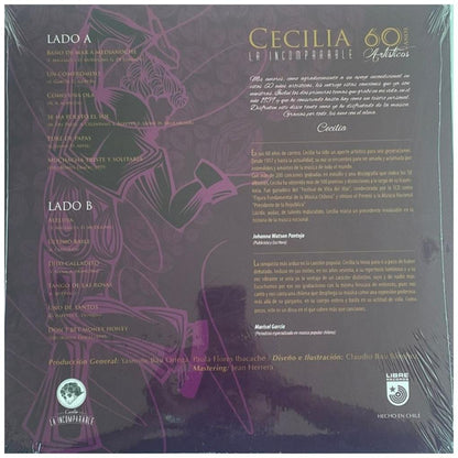 CECILIA - LA INCOMPARABLE: 6O AÑOS | VINILO