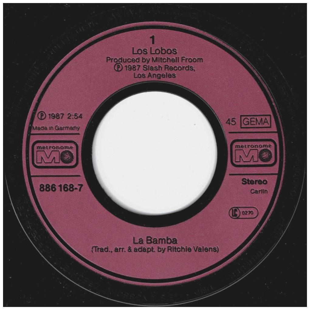 LOS LOBOS - LA BAMBA | 7" SINGLE USADO