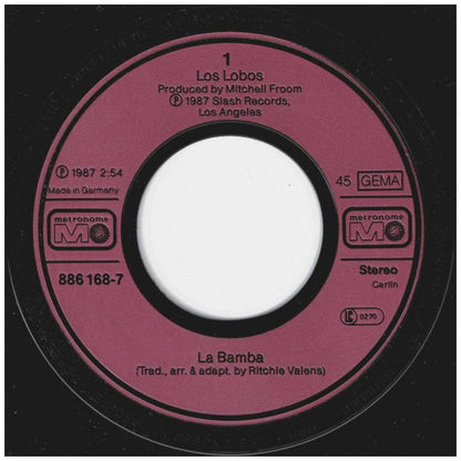 LOS LOBOS - LA BAMBA | 7" SINGLE USADO