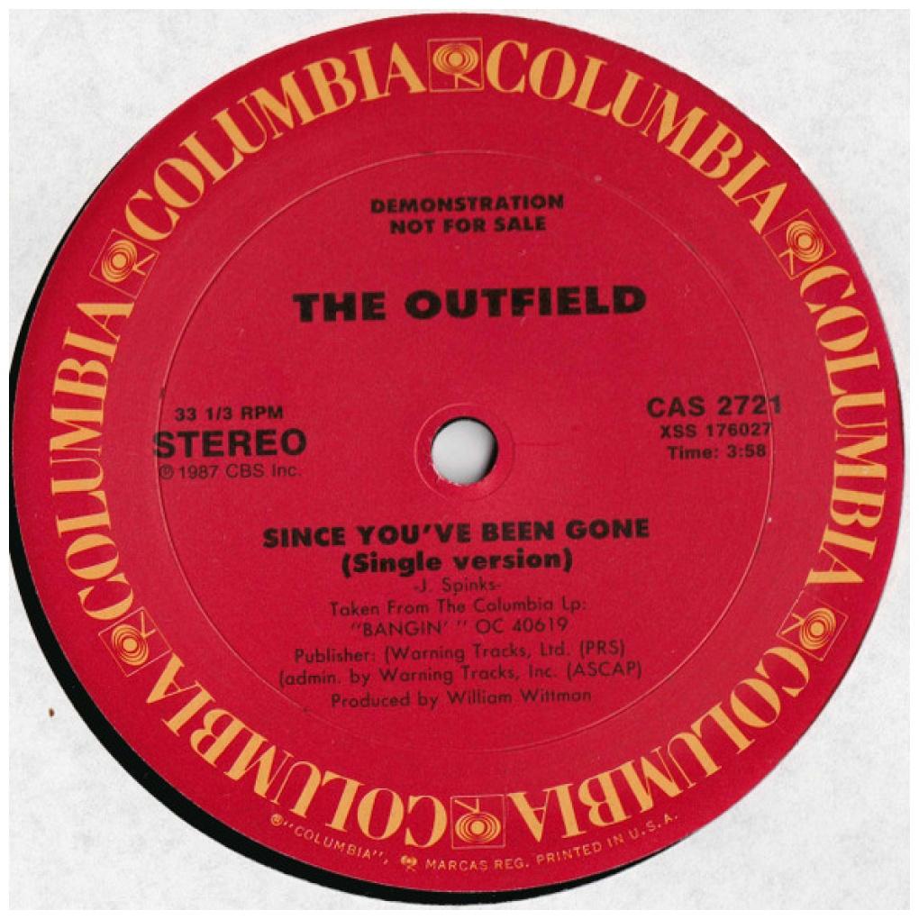 OUTFIELD - SINCE YOU'VE BEEN GONE (PROMO COPY) | 12'' MAXI SINGLE USADO