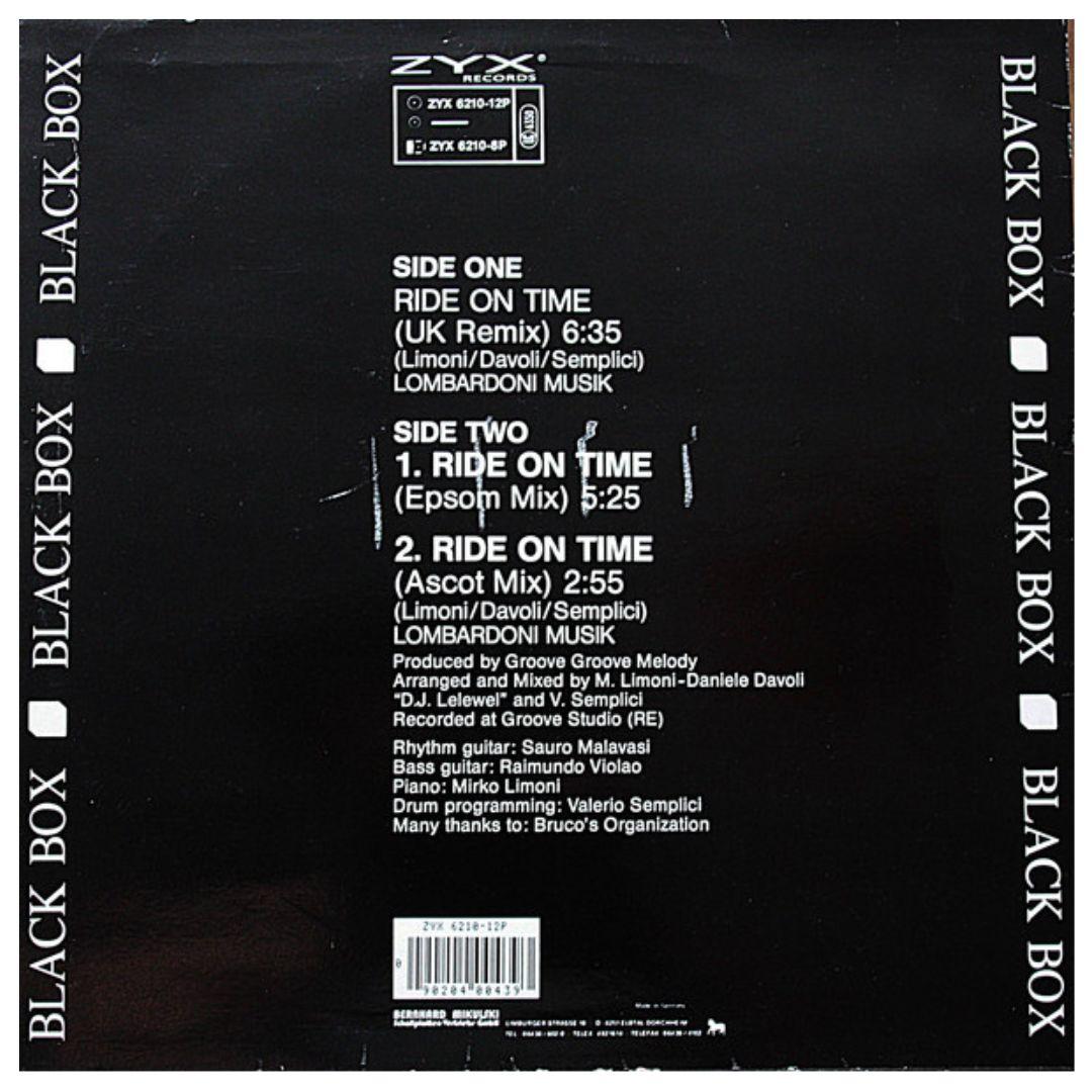 BLACK BOX - RIDE ON TIME (PICTURE DISC) | 12" MAXI SINGLE VINILO ABIERTO