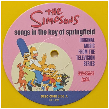 THE SIMPSONS - SONGS IN THE KEY OF SPRINGFIELD (ORIGINAL MUSIC TELEVISION SERIES) (2LP) (YELLOW/PINK VINYL) | VINILO