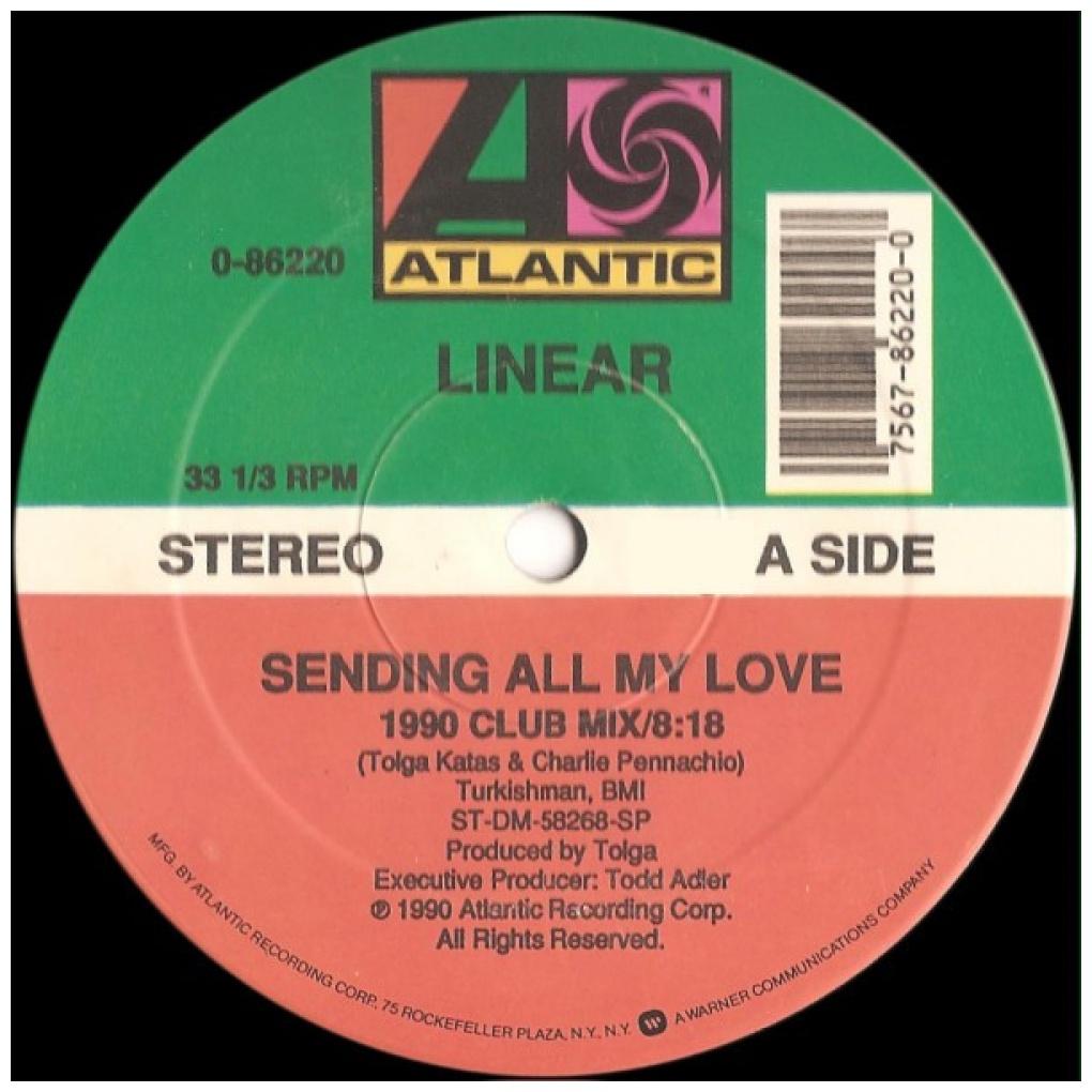 LINEAR - SENDING ALL MY LOVE | 12'' MAXI SINGLE USADO