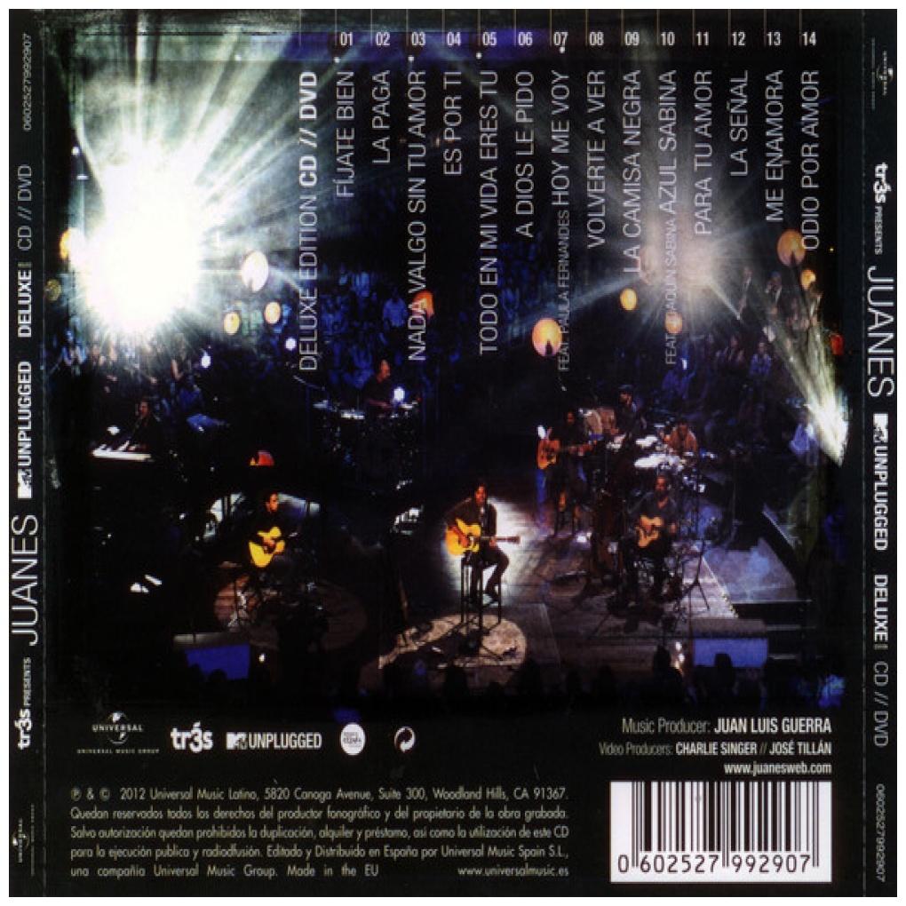 JUANES - MTV UNPLUGGED (CD+DVD) | CD