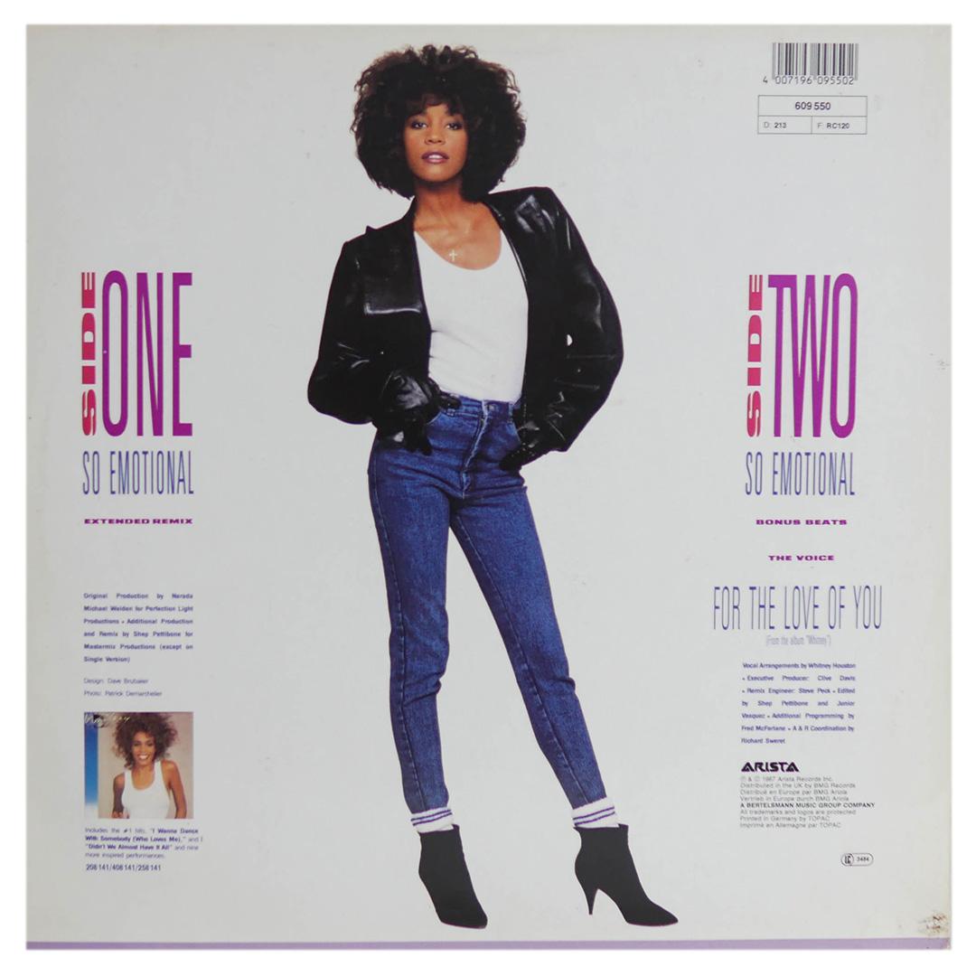 WHITNEY HOUSTON - SO EMOTIONAL | 12" MAXI SINGLE USADO
