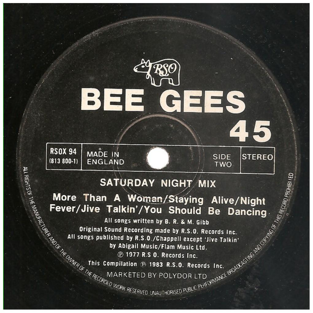 BEE GEES - THE WOMAN IN YOU/SATURDAY NIGHT MIX | 12" MAXI SINGLE VINILO USADO