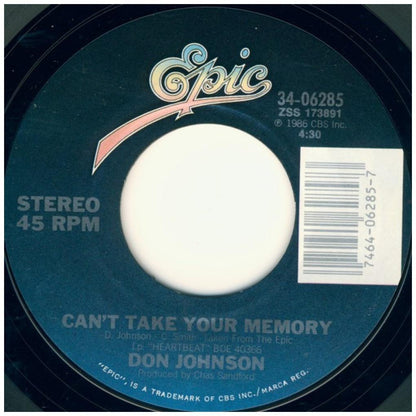 DON JOHNSON - HEARTBEAT | 7" SINGLE USADO