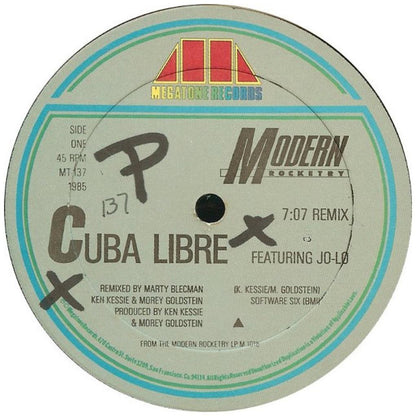 MODERN ROCKETRY - CUBA LIBRE | 12'' MAXI SINGLE USADO