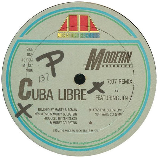MODERN ROCKETRY - CUBA LIBRE | 12'' MAXI SINGLE USADO