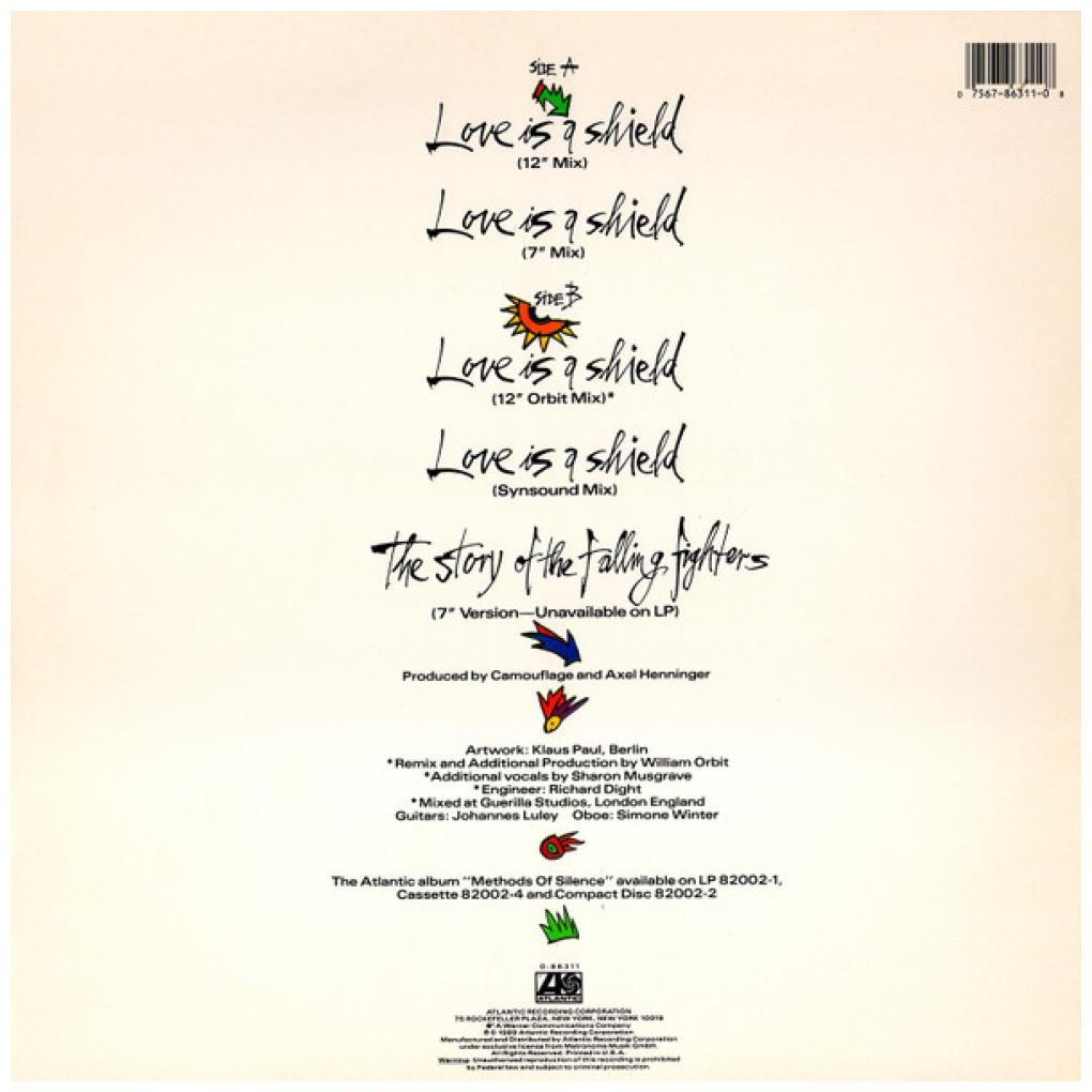 CAMOUFLAGE - LOVE IS A SHIELD | 12'' MAXI SINGLE USADO