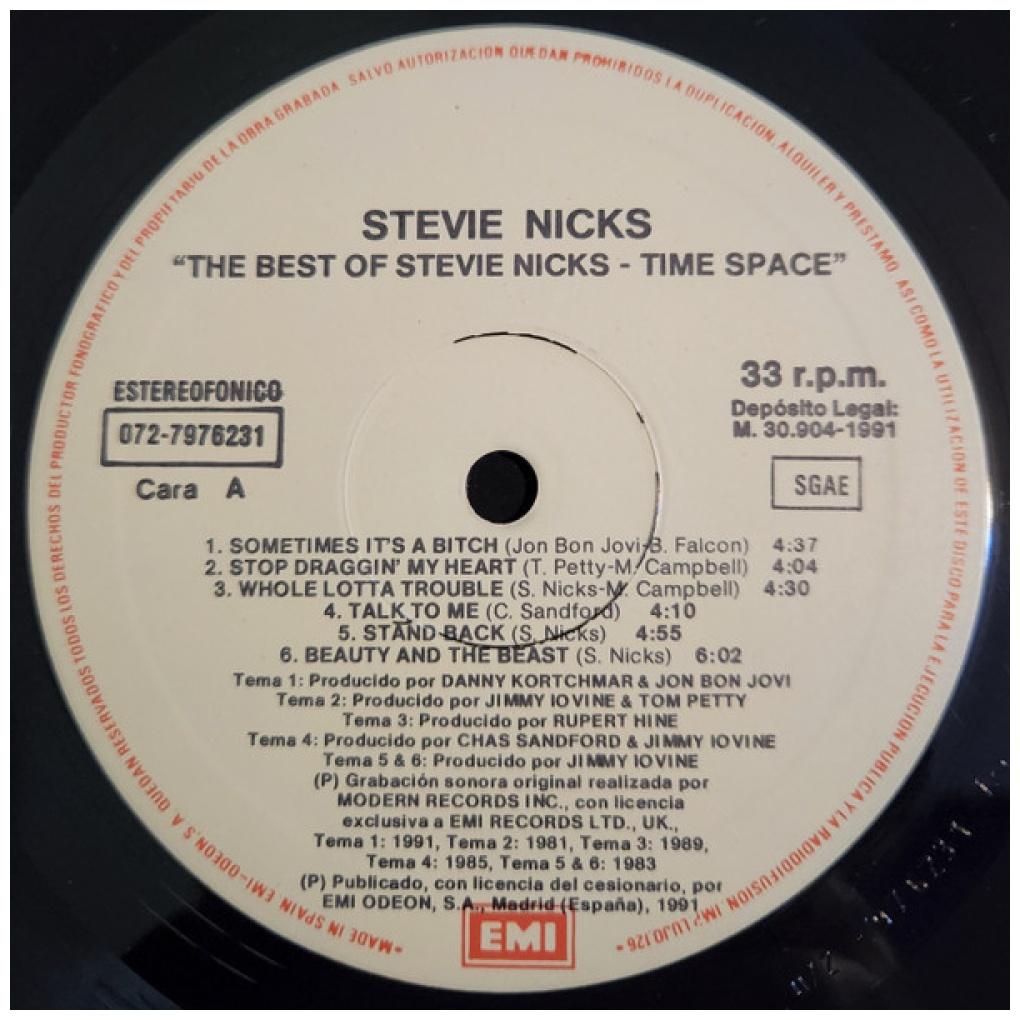 STEVIE NICKS - TIME SPACE: THE BEST OF | VINILO USADO