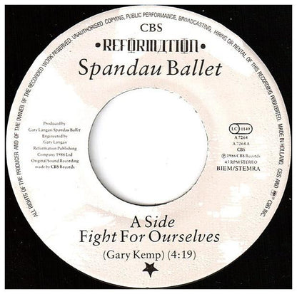 SPANDAU BALLET - FIGHT FOR OURSELVES | 7   SINGLE VINILO USADO