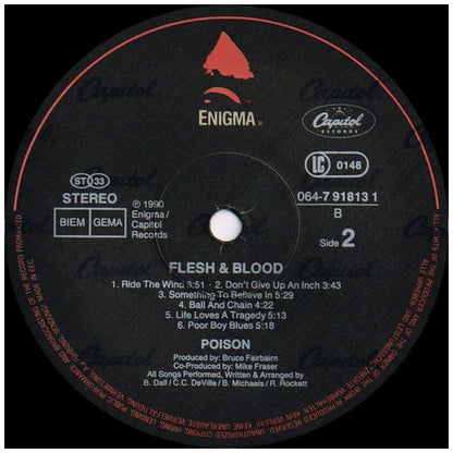 POISON - FLESH & BLOOD | VINILO USADO