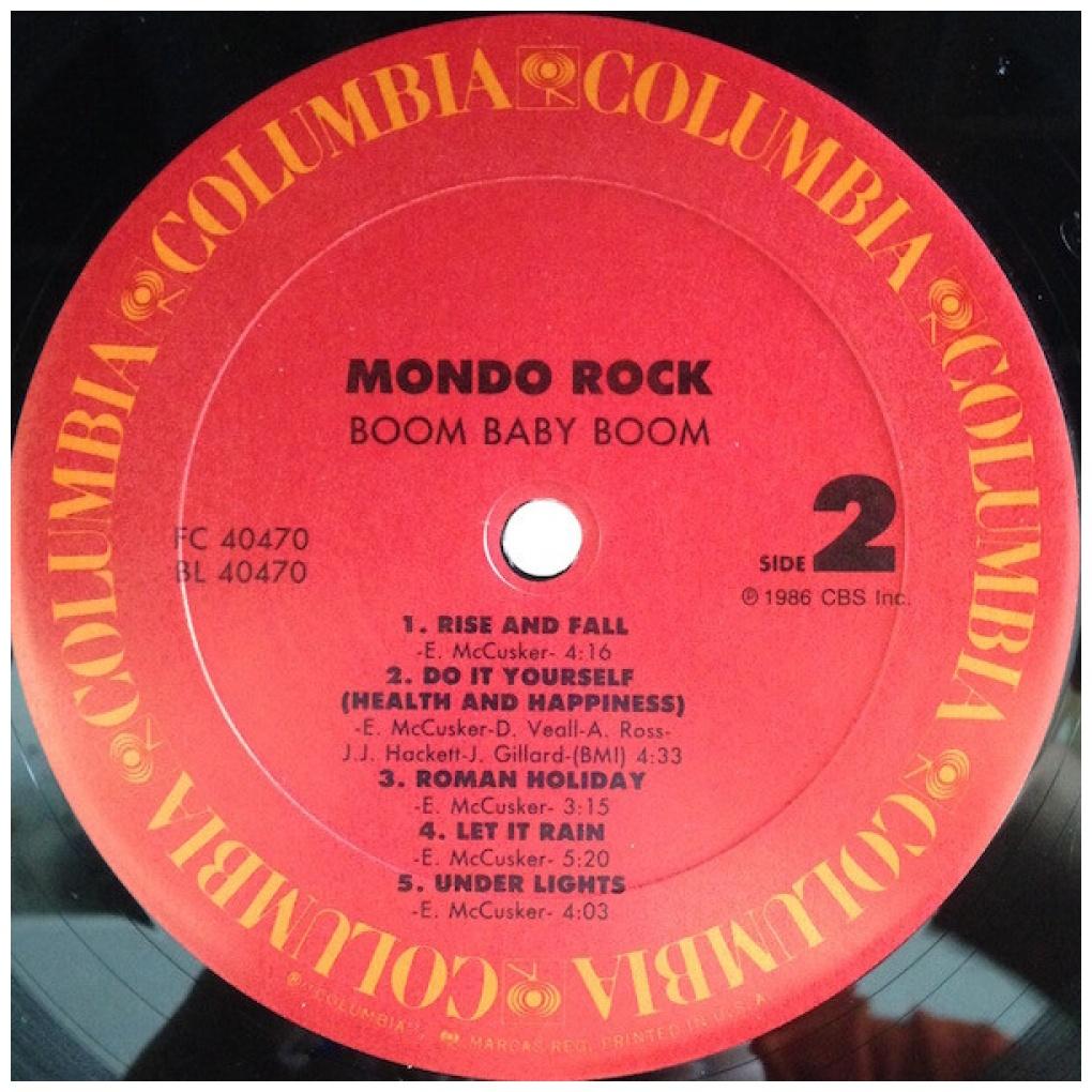 MONDO ROCK - BOOM BABY BOOM | VINILO USADO