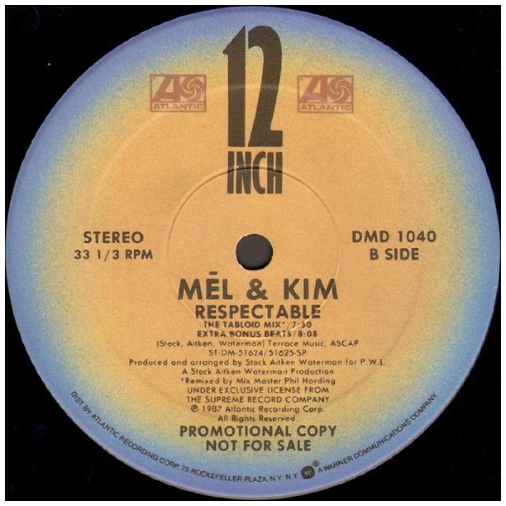 MEL & KIM - RESPECTABLE | 12" MAXI SINGLE VINILO USADO