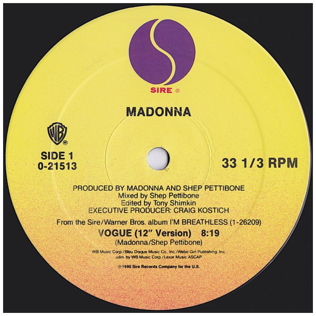 MADONNA - VOGUE | 12" MAXI SINGLE VINILO USADO