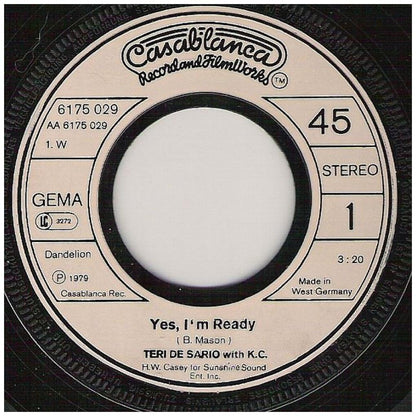 TERI DE SARIO - YES, I'M READY | 7" SINGLE USADO
