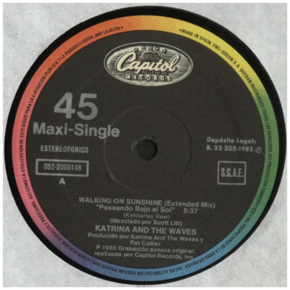 KATRINA AND THE WAVES ‎ - WALKING ON SUNSHINE | 12'' MAXI SINGLE USADO