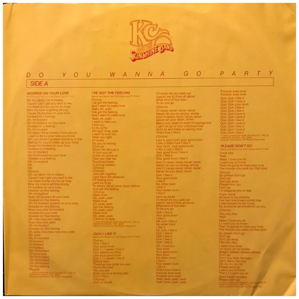 KC & THE SUNSHINE BAND - DO YOU WANNA GO PARTY (VDE-NUEVO/SELLADO) | VINILO USADO