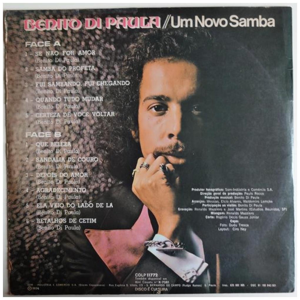 BENITO DI PAULA - UM NOVO SAMBA | VINILO USADO