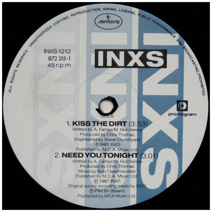 INXS - NEED YOU TONIGHT | 12'' MAXI SINGLE USADO
