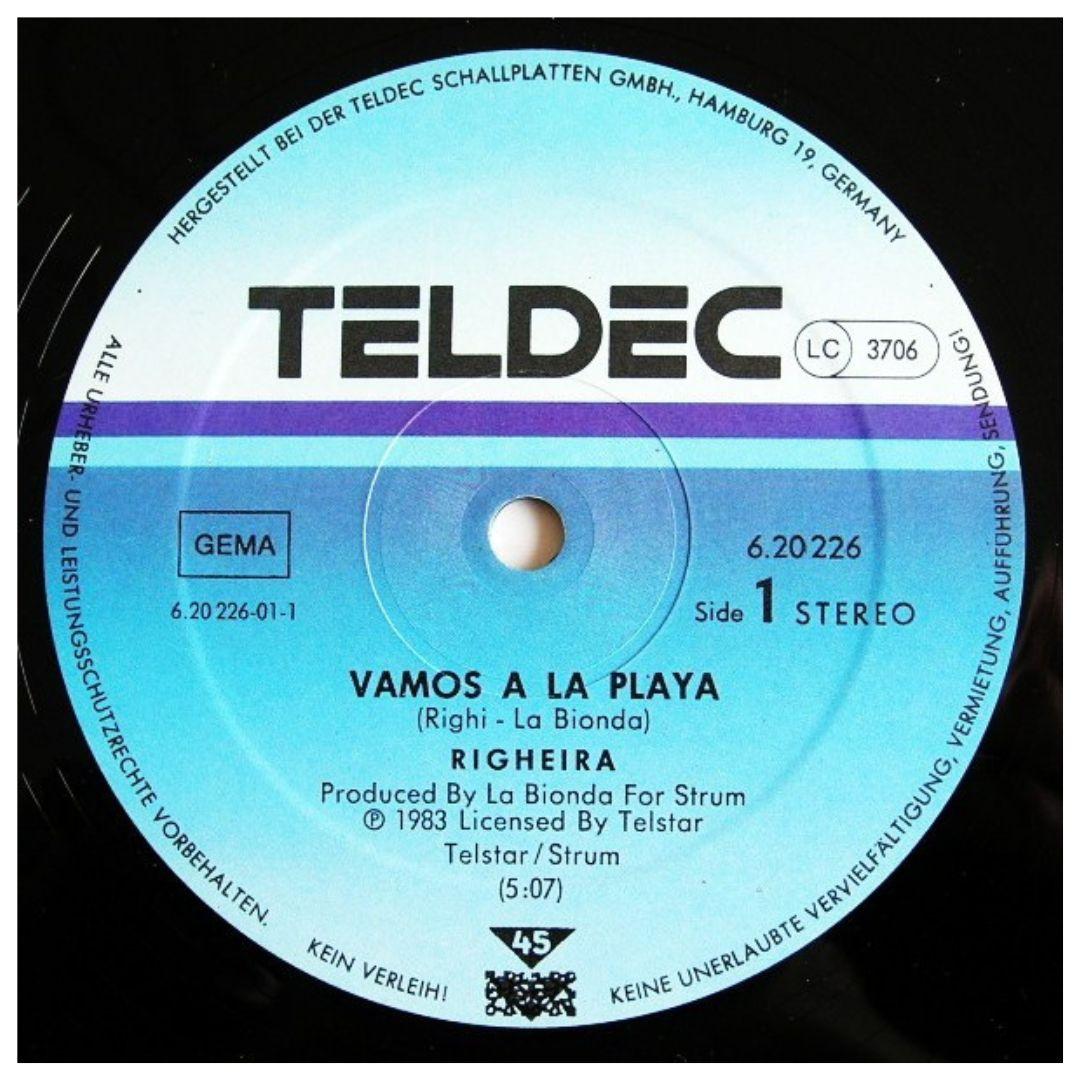 RIGHEIRA - VAMOS A LA PLAYA | 12" MAXI SINGLE USADO