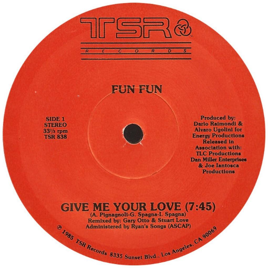FUN FUN - GIVE ME YOUR LOVE | 12" MAXI SINGLE VINILO USADO