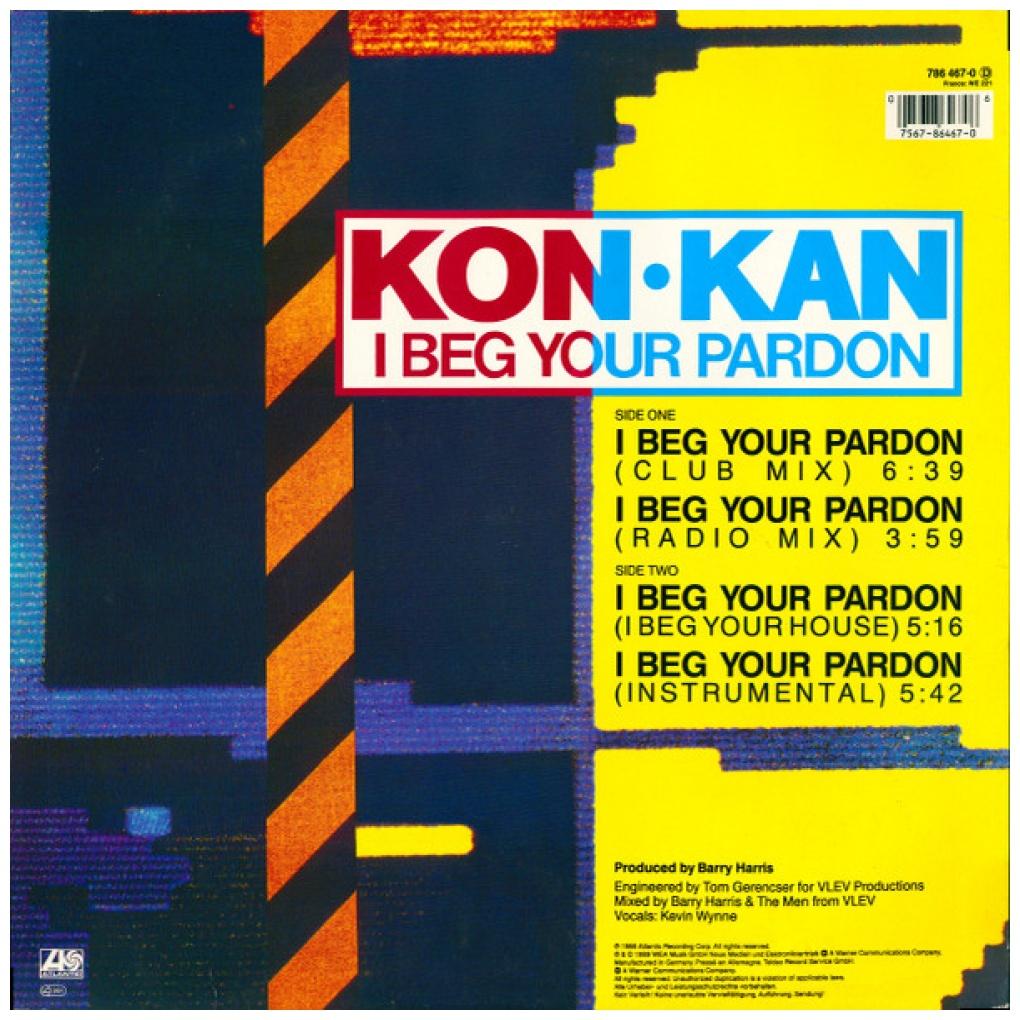 KON KAN - I BEG YOUR PARDON | 12'' MAXI SINGLE USADO