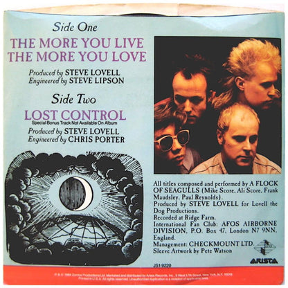 A FLOCK OF SEAGULS - THE MORE YOU LIVE, THE MORE YOU LOVE | 7" SINGLE USADO