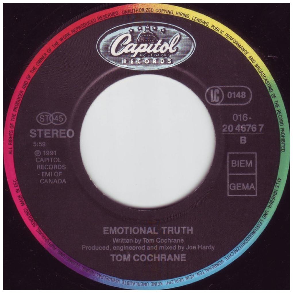 TOM COCHRANE - LIFE IS A HIGHWAY | 7" SINGLE USADO